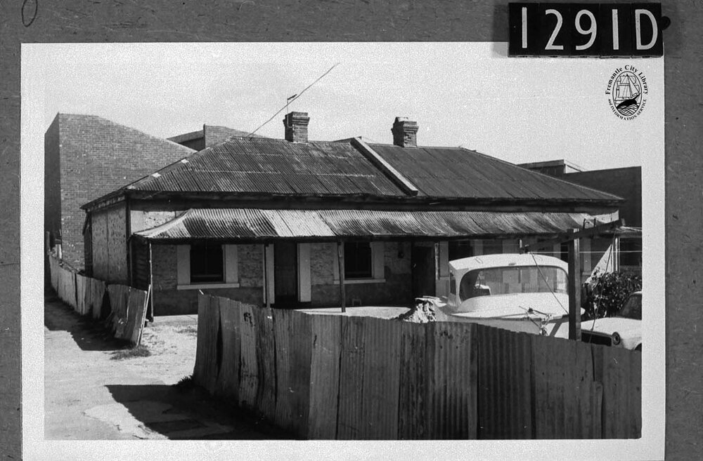 Cottages behind terraced houses in South Terrace