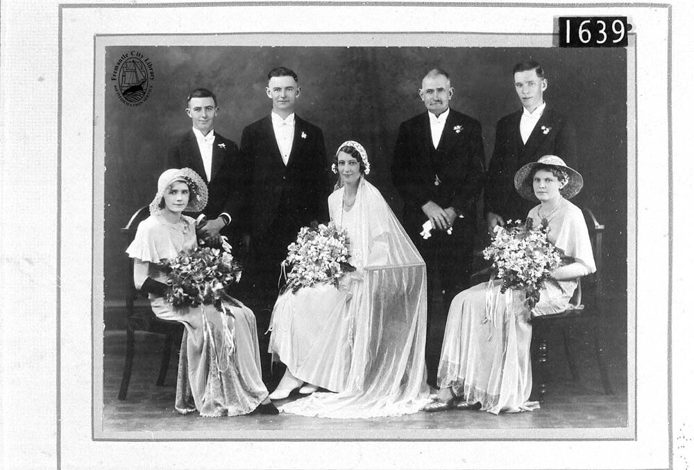 Wedding of Winnie Joslin and Clarrie Watson