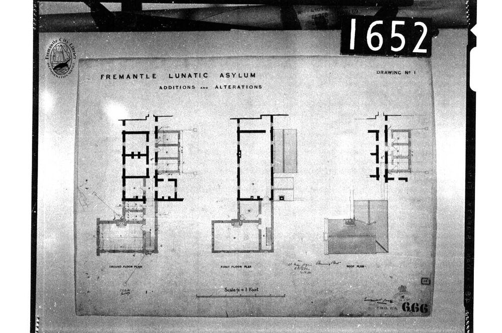Fremantle Lunatic Asylum plans