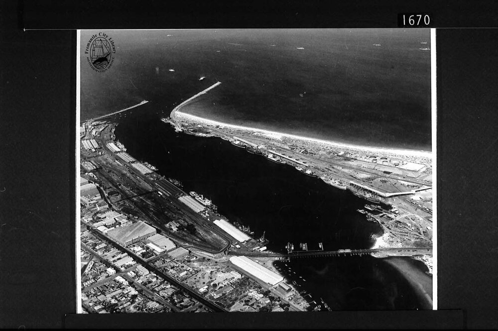 Aerial view of Fremantle Harbour