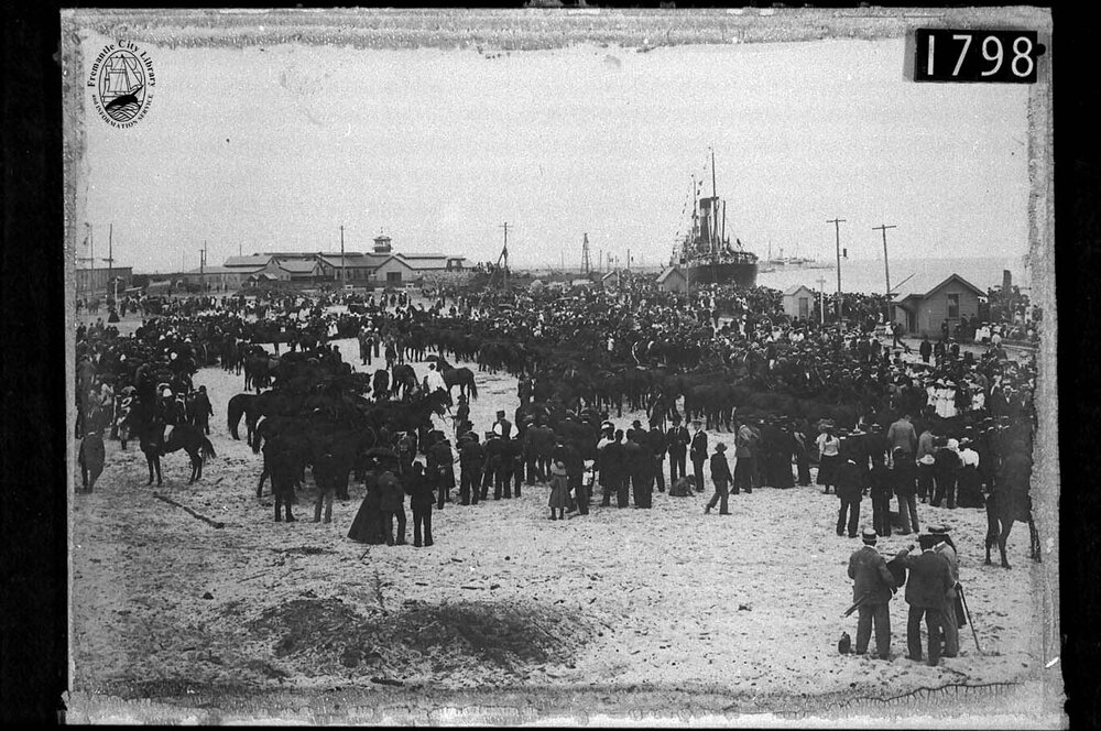 Boer War pre-embarkation scene