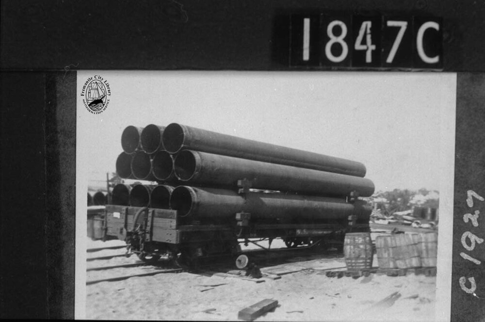 First truck of pipes to Kalgoorlie