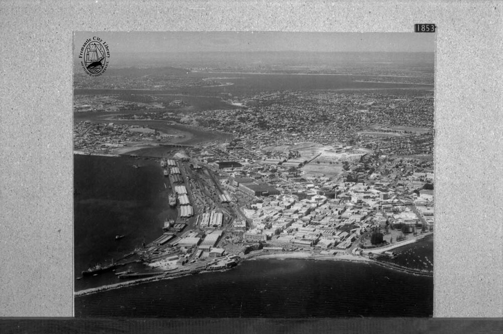 Aerial view of Fremantle Harbour