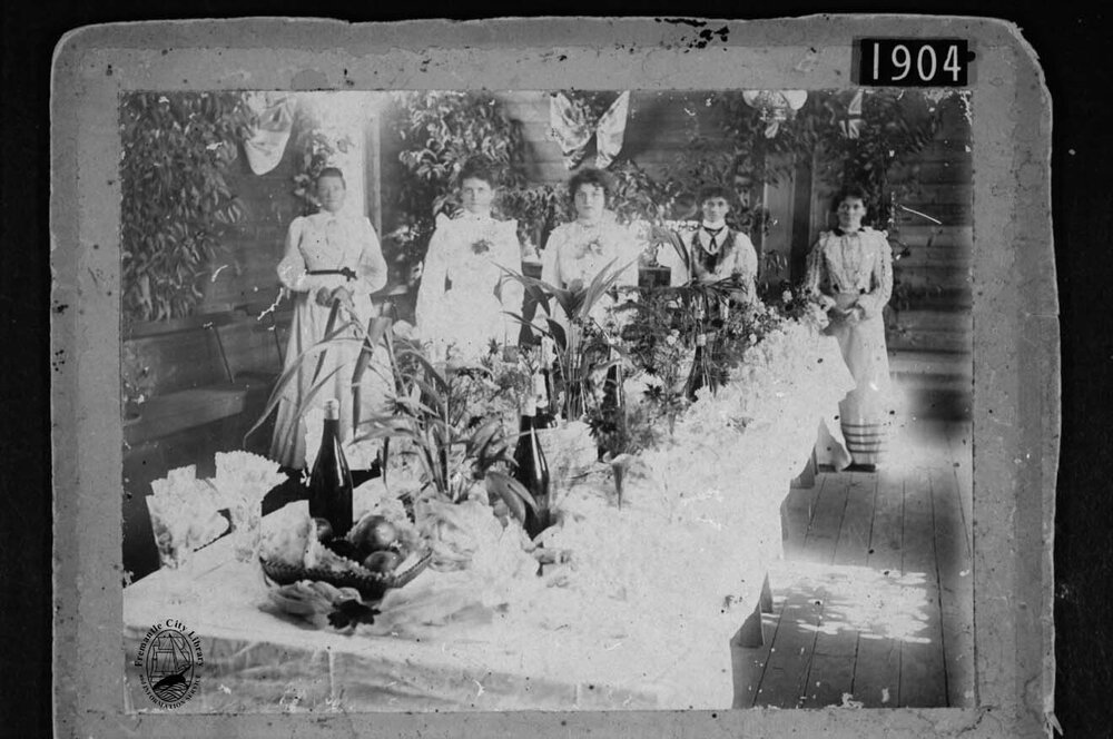 Wedding breakfast for Jessie Willis and George Booth