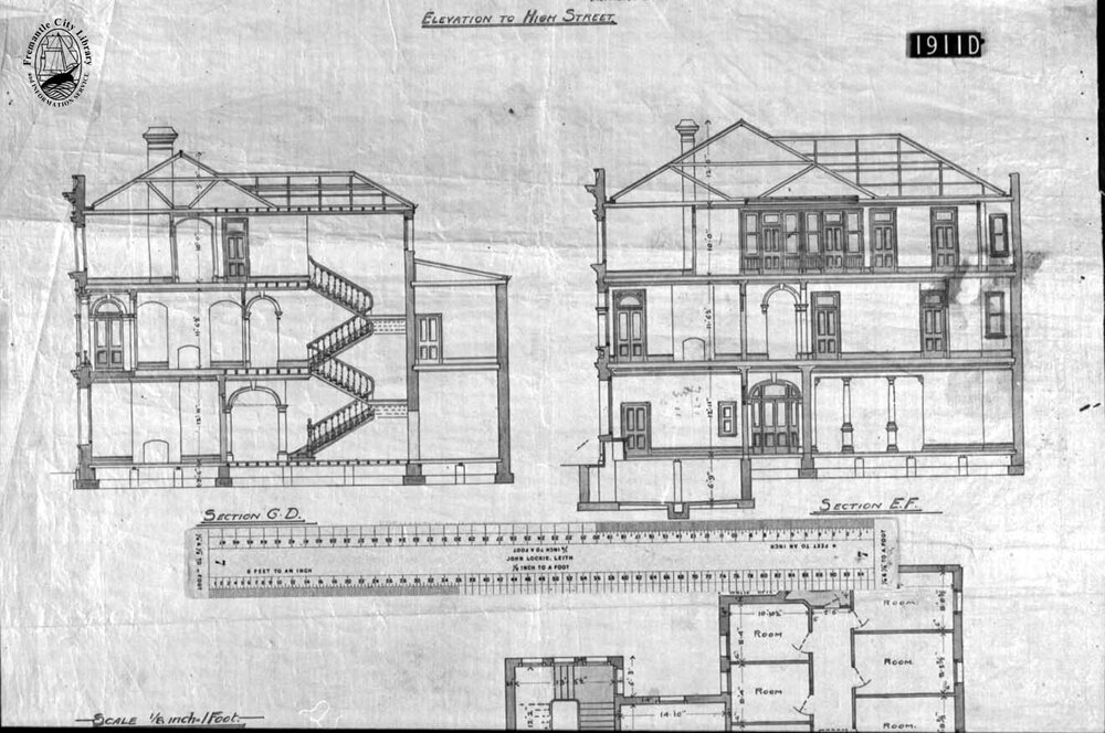 Plans for the Hotel Fremantle
