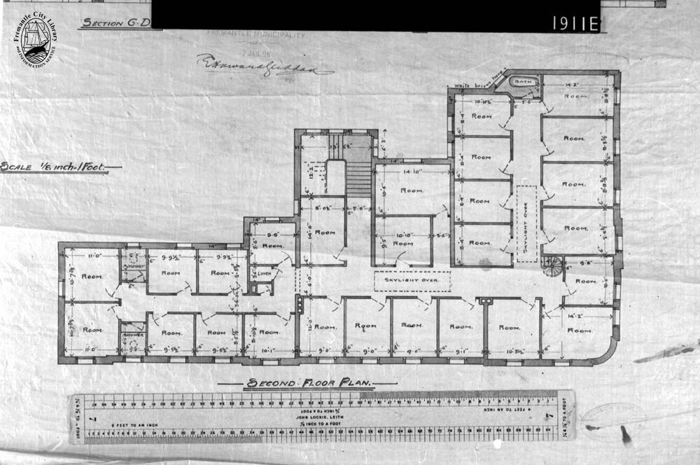 Plans for the Hotel Fremantle