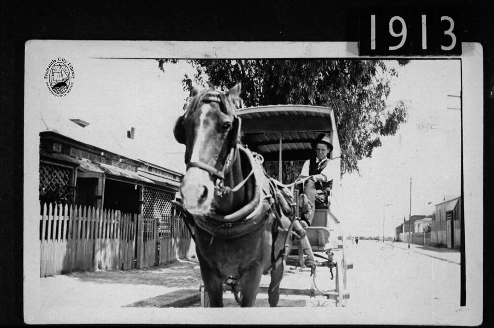 William James Trewhella delivering ice