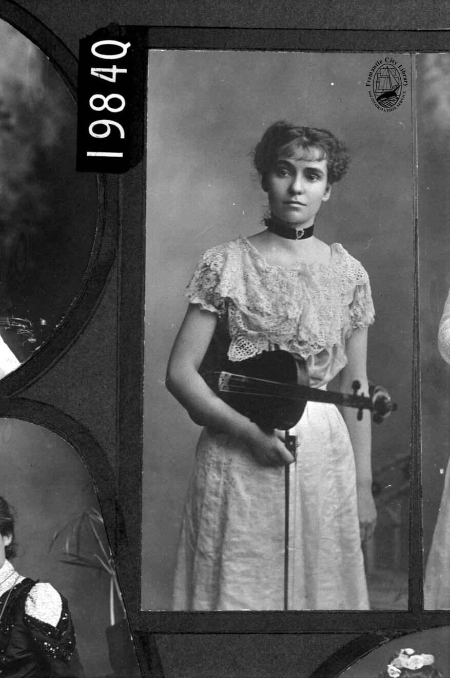 Female violin player