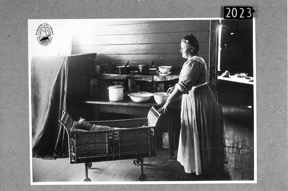 Lillian Brown in the kitchen