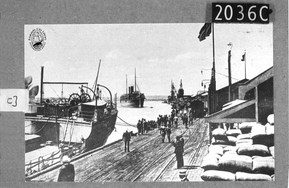 Arrival of English mail at Fremantle