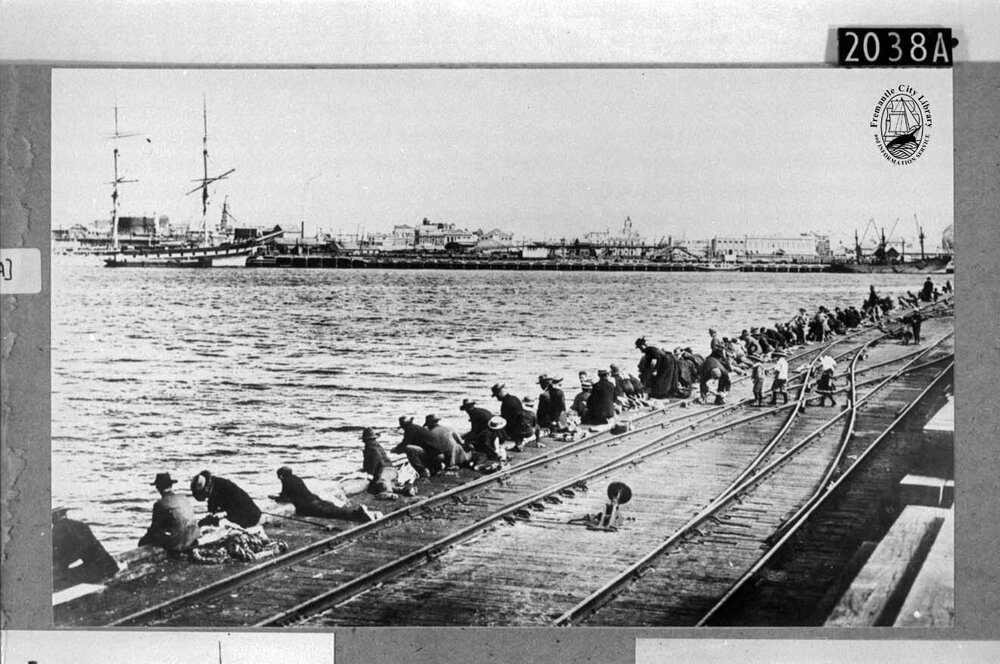 Fishermen at North Wharf