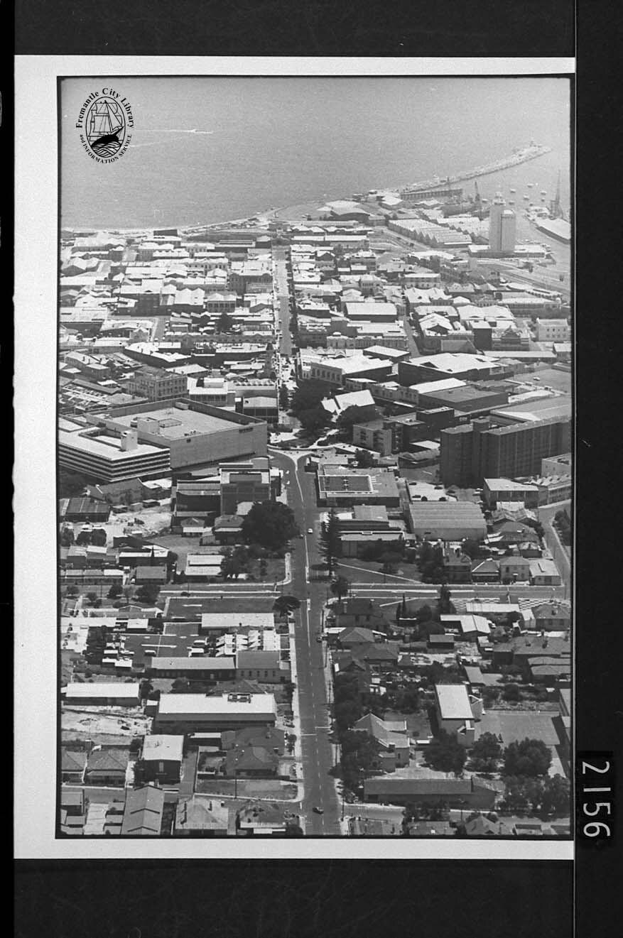 Aerial view of the city