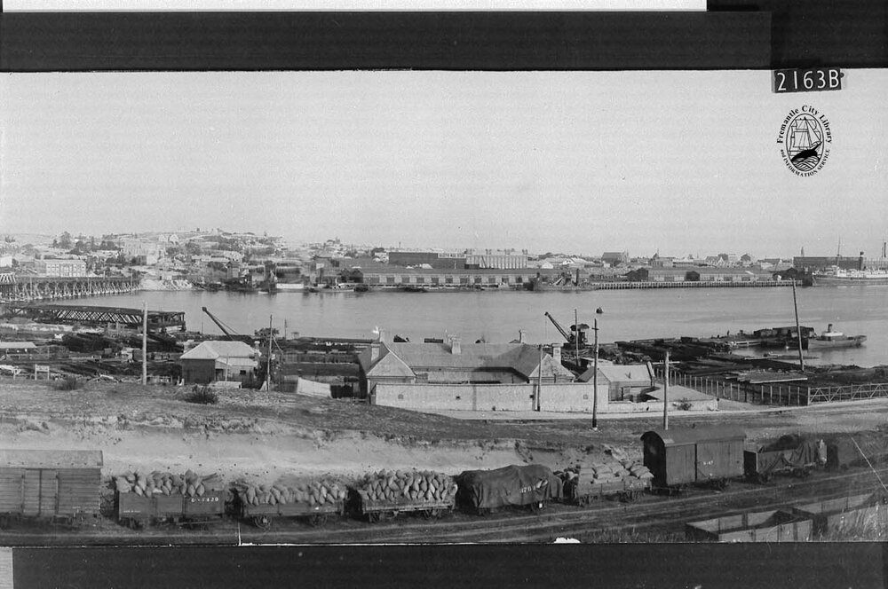 View of Fremantle Harbour from North Wharf