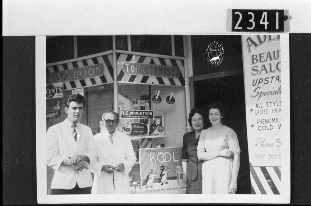 Robert E Wrightson, tobacconist and hairdresser