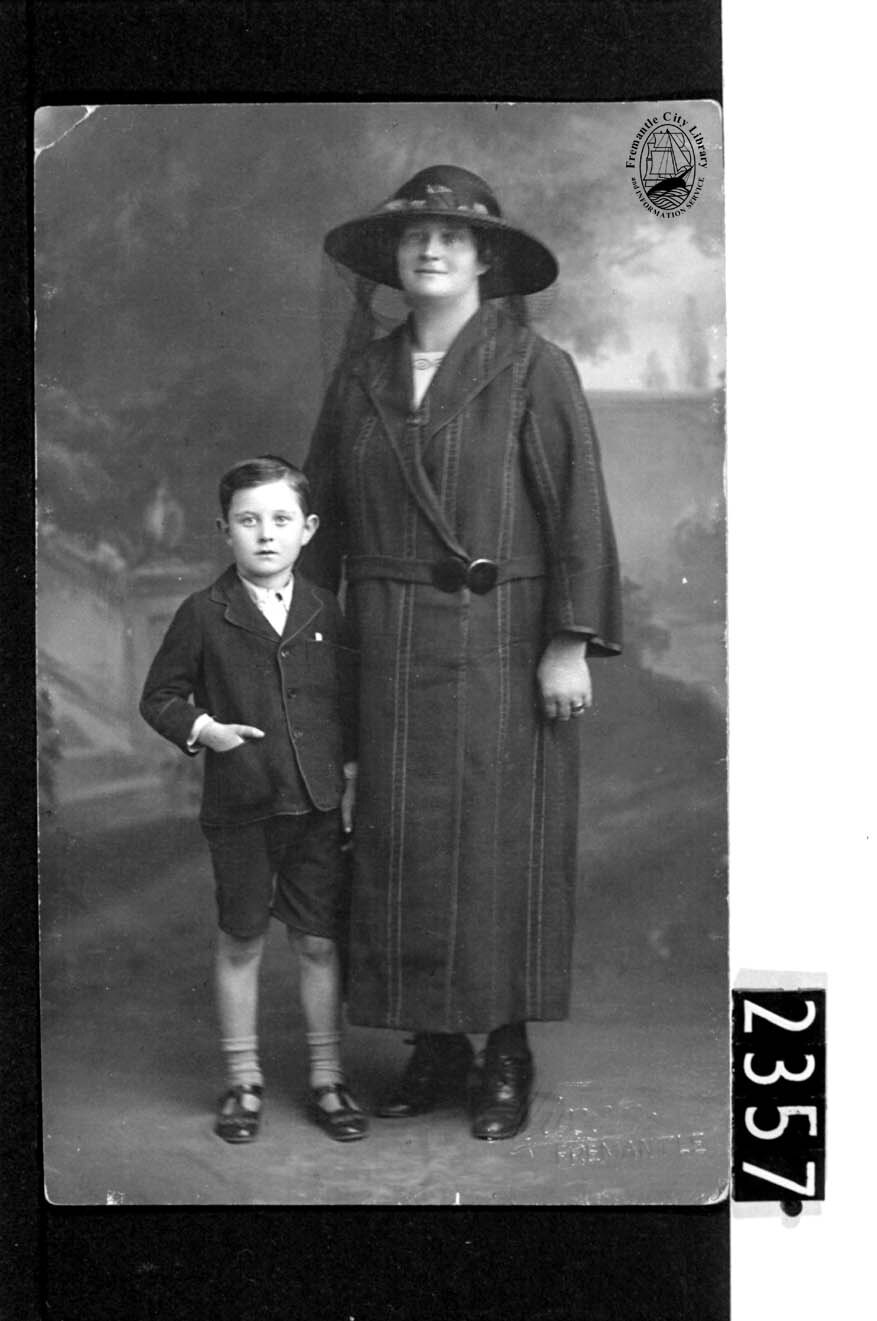 Elizabeth McCarthy and her youngest child, Bert