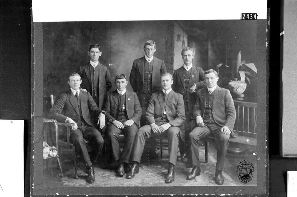 A group of young men