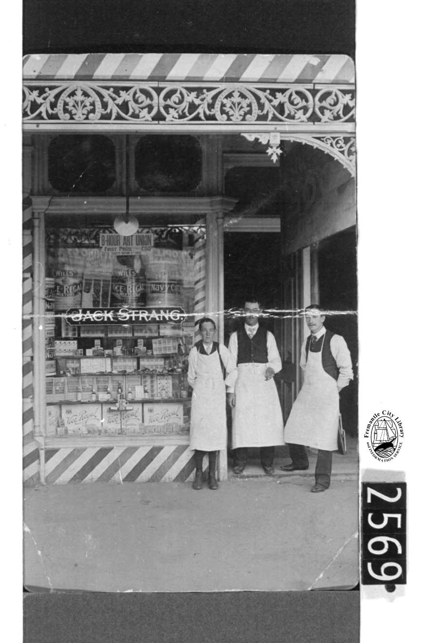 Jack Strang, barber and tobacconist