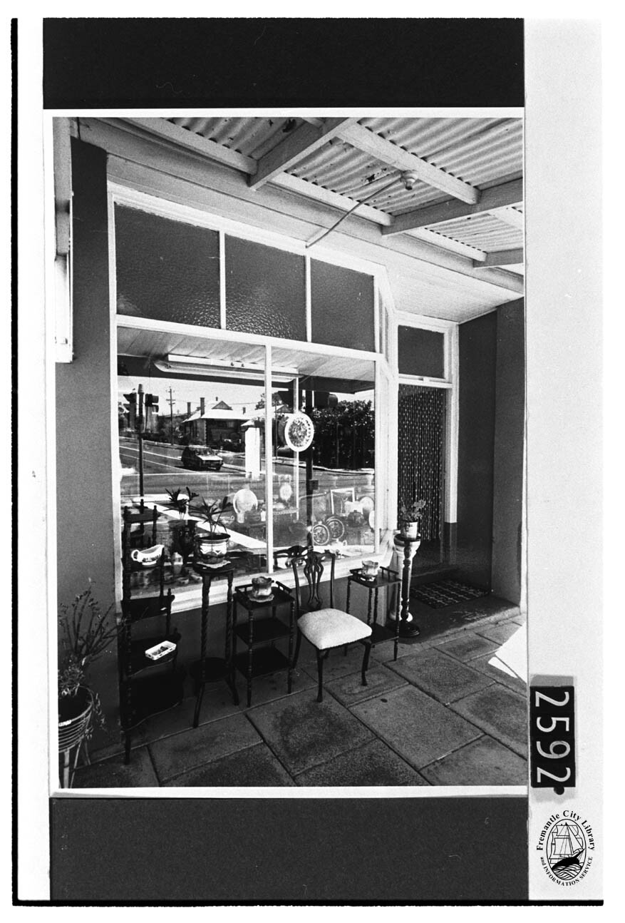 Exterior of J D and M Riddett's shop