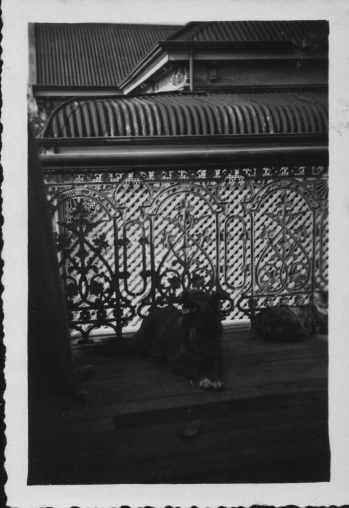 Girton College verandah.