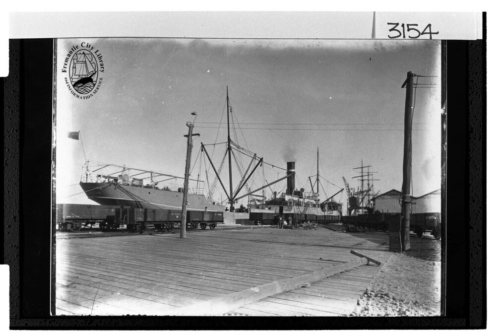 Ships in Fremantle Harbour