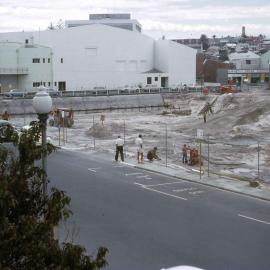 Site works for erection of Myer building