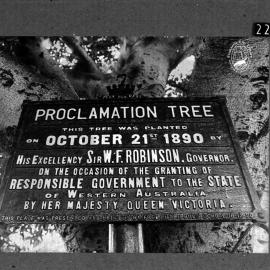 Notice under Proclamation Tree