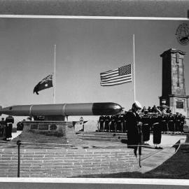 Dedication of Torpedo Memorial to World War II US submariners