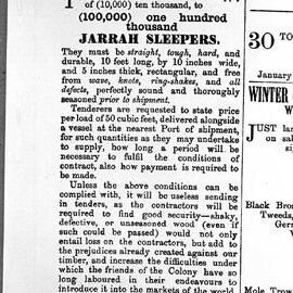 Advertisement from a newspaper