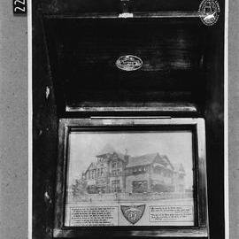 Casket presented to the Queen by the pupils of Princess May High School