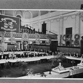 Dinner in Fremantle Town Hall to mark the Centenary of Local Government in Fremantle