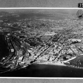 Aerial view of Fremantle from the West