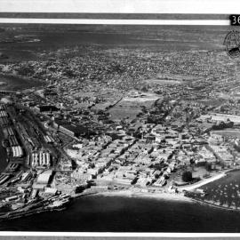 Aerial view of Fremantle from the West