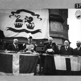 Declaration of the city, outside Fremantle Town Hall