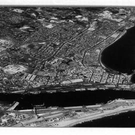 Aerial view of Fremantle from the North