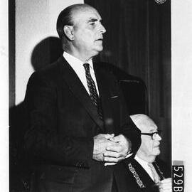Centenary Council meeting. The Premier, the Hon. J.T. Tonkin addressing the meeting