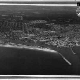Aerial view of the port