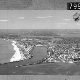 Aerial view of Fremantle and Harbour