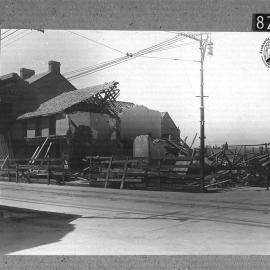 Building on Lot 424, corner of High and Pakenham Streets, being demolished