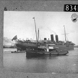 Arrival of P&O Steam Navigation Company steamer