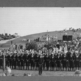 ANZAC Day service at Monument Hill