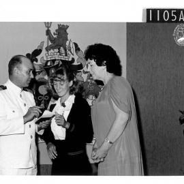 Captain Nei with the Mayoress