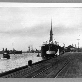 Arrival of a mail steamer