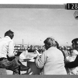 Eating fish and chips by Cicerello's Fishmarkets