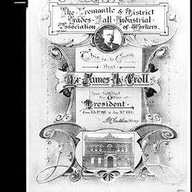 Certificate presented to Mr J L Croll