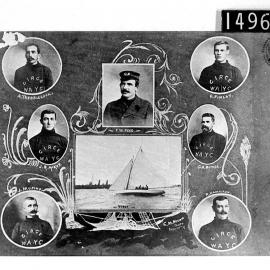 Captain and crew of the yacht Circe