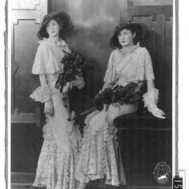 Bridesmaids; Jean Brown and Marjorie Thornet