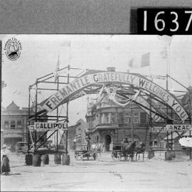 Celebrations to mark the return of forces from World War I