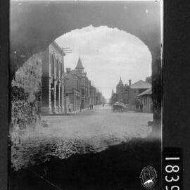 Beyond the tunnel, High Street looking East from Arthur Head