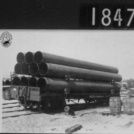 First truck of pipes to Kalgoorlie