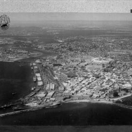 Aerial view of Fremantle Harbour